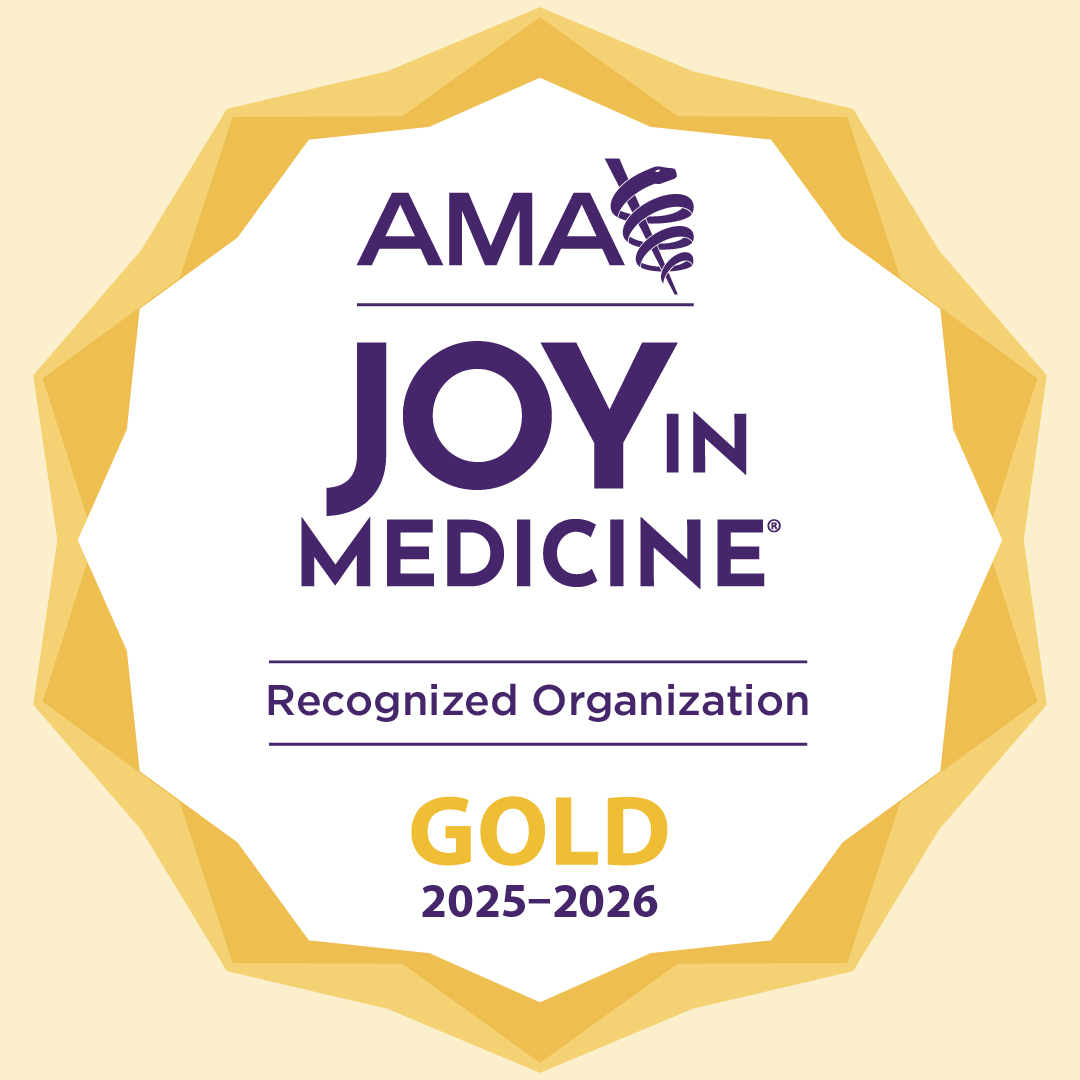 AMA JOY IN MEDICINE Recognized Organization: GOLD, 2025-2026